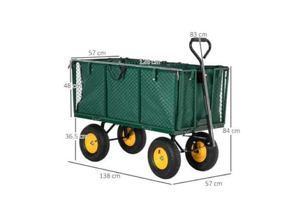 Outsunny Cart Truck Trolley Wheelbarrow