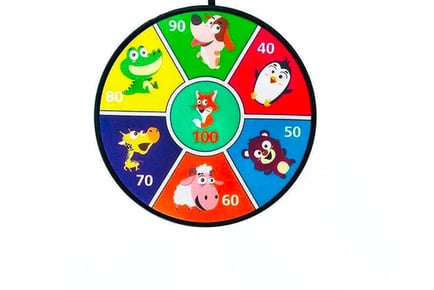 Kids' Sticky Ball Dart Board Toy - Digital, Animal or Fruit Designs