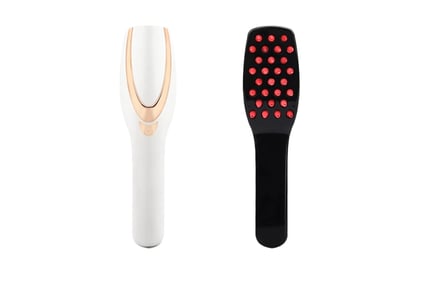 Phototherapy Scalp Massager Hair Growth Brush - Black or White!