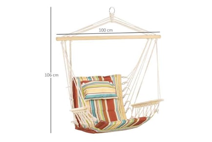 Outsunny Hanging Hammock Swing Chair