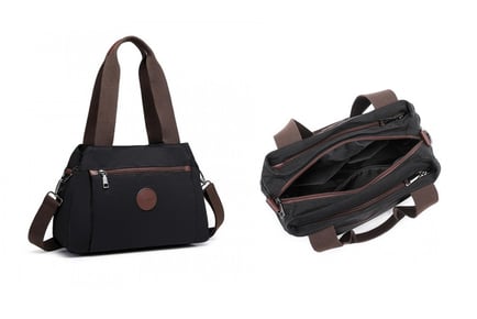 Kono Cross Body Handbag - Black, Grey, Khaki or Purple