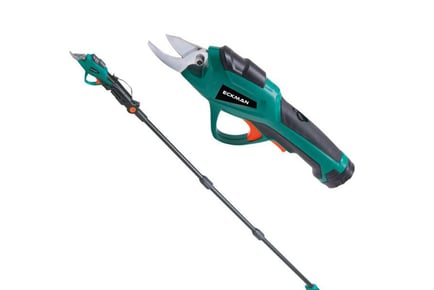 Eckman 2-in-1 Cordless Pruner with Telescopic Pole