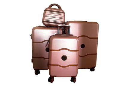 4-Piece Luxury Vintage Luggage Set