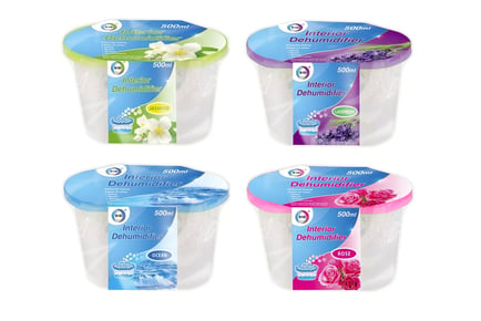 3 x Scented Dehumidifiers - Jasmine, Rose & More!