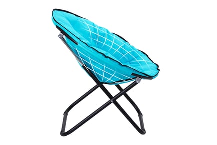 Outsunny Folding Moon Chair - Blue or Black