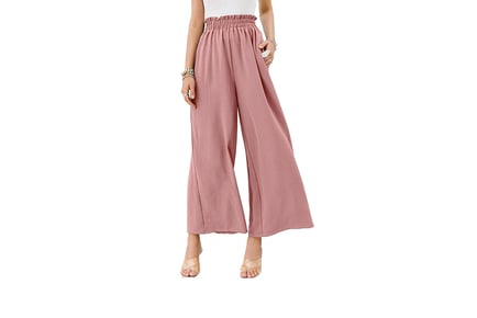 Casual Summer Wide Leg Trousers - 5 Colours & 5 Sizes!