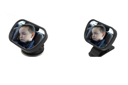 Adjustable Baby Back Seat Car Mirror - 360° Rotation!