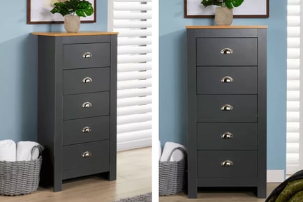 5-Drawer Chest Of Drawers - 3 Colours