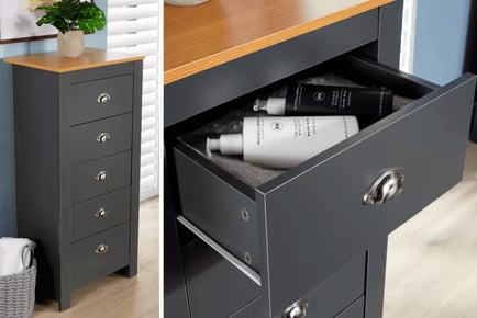 5-Drawer Chest Of Drawers - 3 Colours