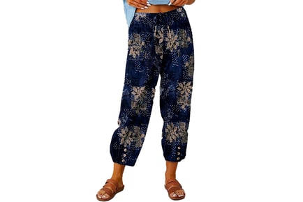 Women's Floral Summer Trousers