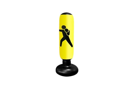 160cm Free Standing Inflatable Punching Bag - Red, Black or Yellow!