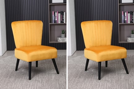 GREY: A velvet shell back chair