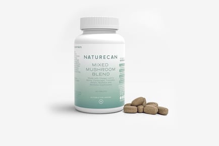 Naturecan Mushroom Complex Supplement Tablets - 90 Capsules