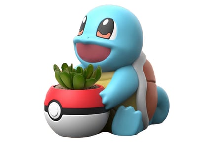 Mini Pokémon Inspired Squirtle Plant Pot
