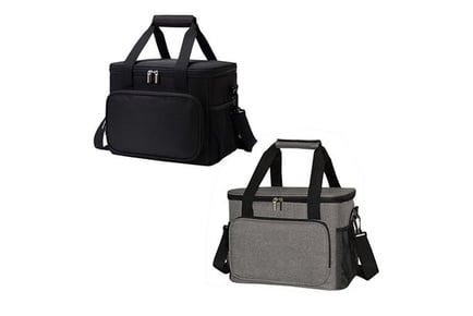 Insulated Lunch Bag - Black or Grey