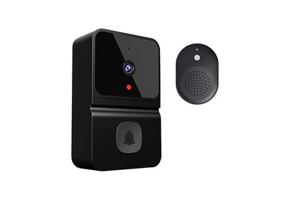 Smart Video Doorbell Camera, Black