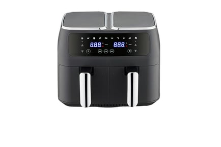 8L Family Size Digital Touch Screen Dual Basket Air Fryer