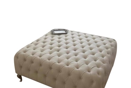 Deep Buttoned Luxury Chesterfield Footstool - 3 Sizes!