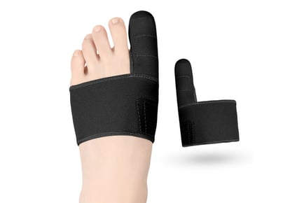 Black: A pack of two bunion correctors