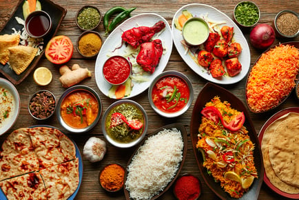 Indian Takeaway & Delivery For 2 - Tamworth Spice Restaurant