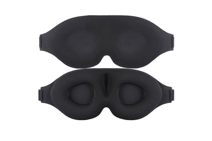 3D Weighted Eye Mask - 100% Blackout