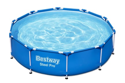 Bestway 10ft Outdoor Garden Steel Pro Pool
