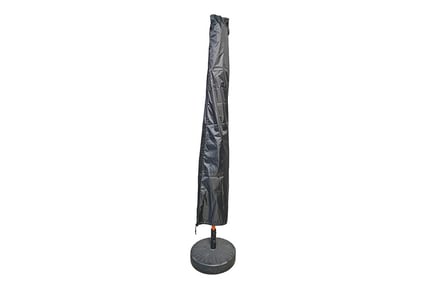 2m Waterproof Garden Parasol Cover - Black or Grey!