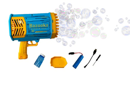 Rechargeable Automatic Bazooka Electric Bubble Blaster