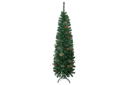 5.5FT Tall Pencil Slim Artificial Christmas Tree
