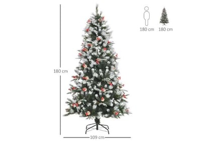 HOMCOM Artificial Tree Light