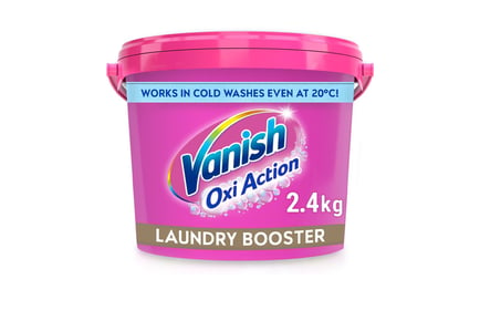 Vanish Oxi Action Laundry Booster Powder - Set of 2 2.4kg Tubs!