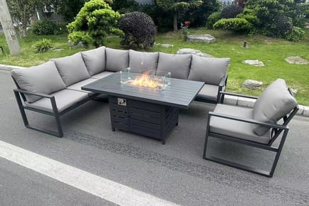 7-Seater Aluminium Garden Furniture Set