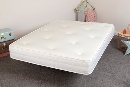 Extra deep memory foam sprung mattress, 6ft