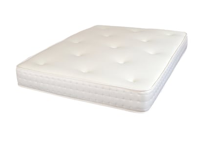 Extra deep memory foam sprung mattress, 6ft