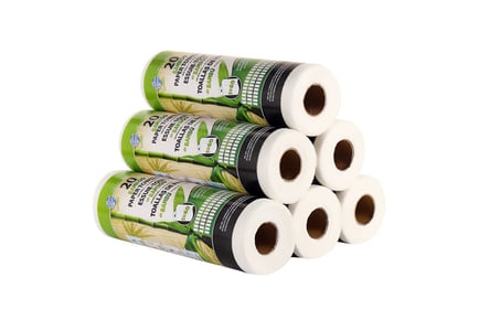 Eco-Friendly Reusable Bamboo Kitchen Towel Roll - 1, 2 or 4