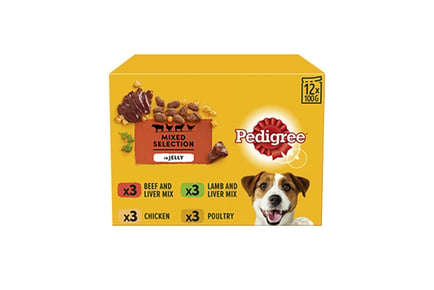 Pedigree Mixed Selection Wet Dog Food Pouches - 120 x 100g!