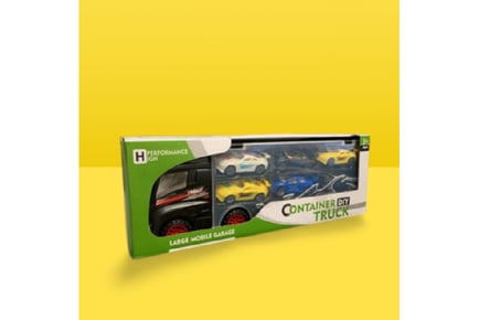 Childen's 6 Car Container Truck - Toys