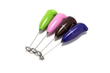 Mini Handheld Electric Whisk - Pink, Green, Purple & More