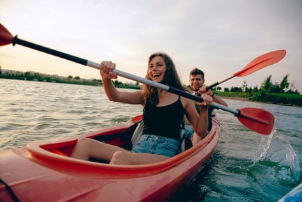Paddle Board, Kayak or Canoe Hire for 1-Hour for 2 or 4