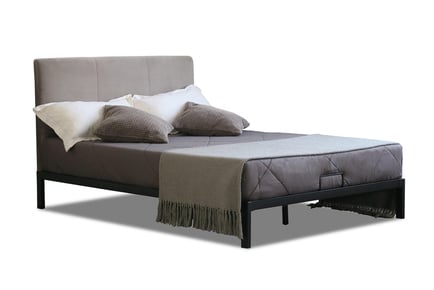 Metal Bed Frame With Optional Mattress