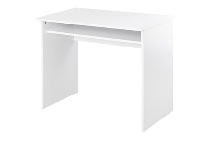 HOMCOM Writing Desk, Storage, White