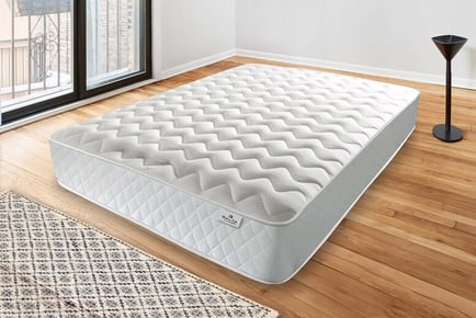 Cool-blue memory sprung mattress, 6ft Super King