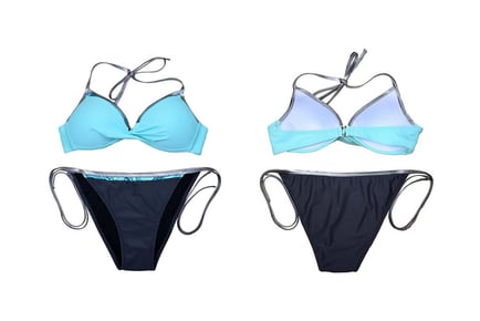 Women's Tie Bikini Set with Twist Front - 6 Options
