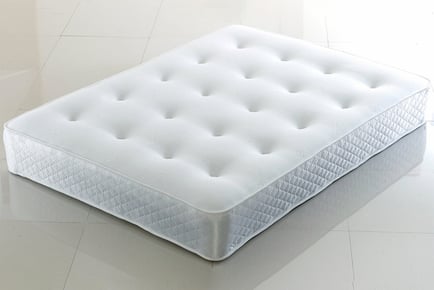 10" Memory Foam Mattress - Black, White & Grey