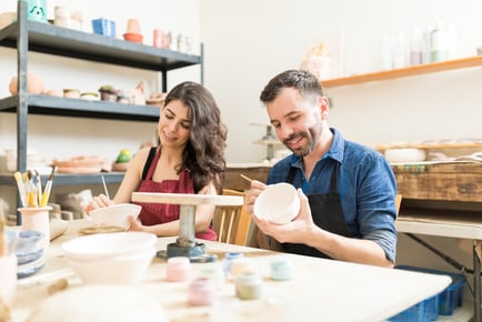 Pottery Painting for 2 with Family Option Upgrade - Tilly Pots