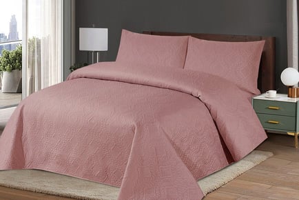 Pinsonic Lightweight Summer Bedspread Duvet Set - 9 Colours