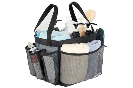 Portable Mesh Shower Caddy Organiser Bag - 2 Colours