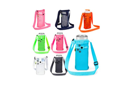 Water Bottle and Phone Carrier Side Bag - 8 Colours