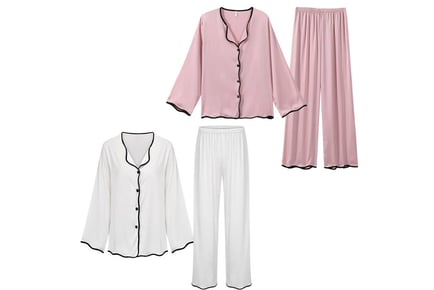 Women's Two Piece Pyjama Set - 2 Colours