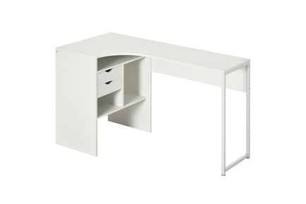 HOMCOM L-Shaped Corner Computer Desk